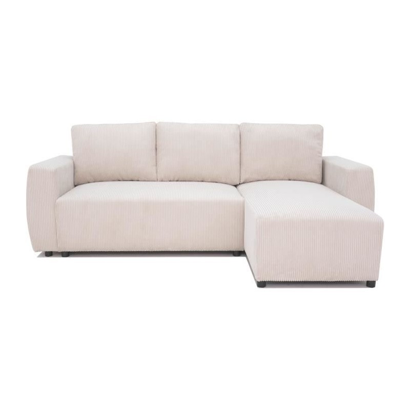 Canapé d'angle convertible réversible 3-4 places PHARELL - Velours c Canapé d'angle convertible réversible 3-4 places PHARELL - Velours c