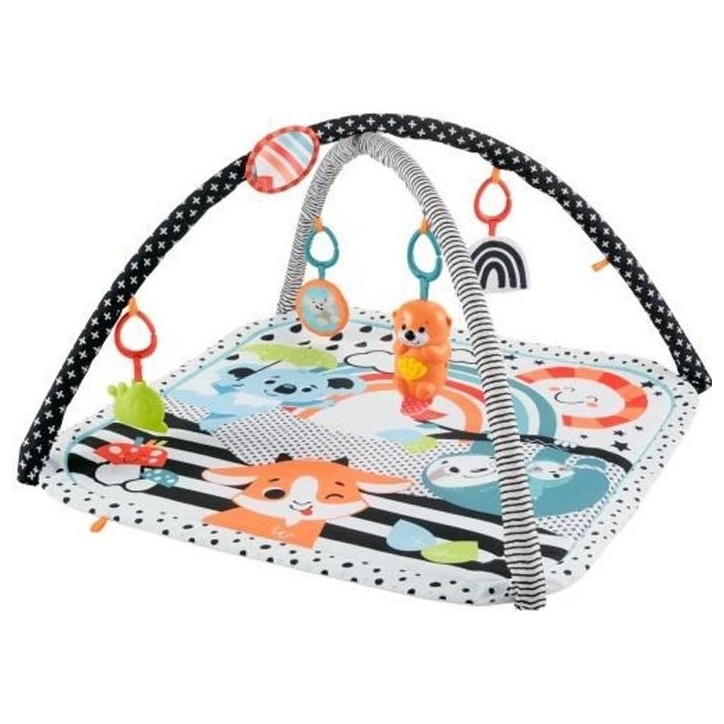Fisher-Price - Mon Tapis d'activités 3 en 1 sensoriel - Tapis Bébé - Des la naissance HBP41