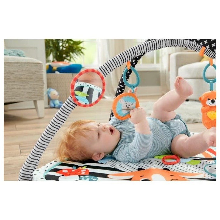 Fisher-Price - Mon Tapis d'activités 3 en 1 sensoriel - Tapis Bébé - Des la naissance HBP41