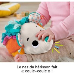 FISHER-PRICE Mon Petit hérisson sensoriel - Peluche d'éveil Bébé -