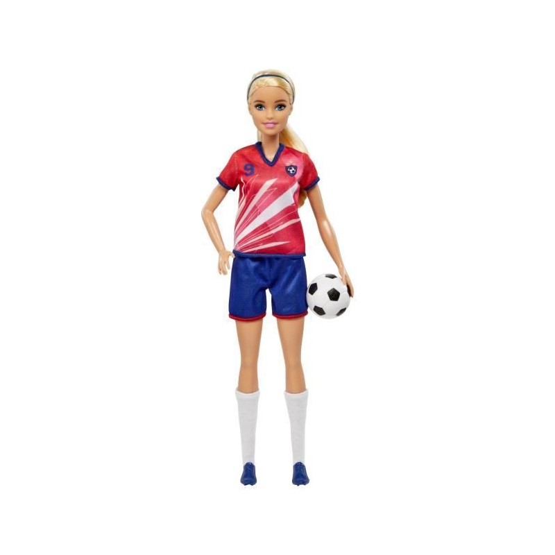 Barbie - Barbie Footballeuse - Poupée Mannequin - Des 3 ans Barbie - Barbie Footballeuse - Poupée Mannequin - Des 3 ans