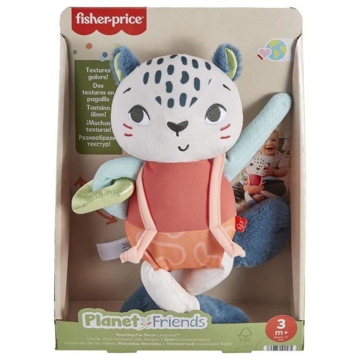Fisher-Price-Uncia, mon Léopard des Neiges-Jouet d'éveil pour bébé HKD64 Fisher-Price-Uncia, mon Léopard des Neiges-Jouet d'éveil pour bébé HKD64