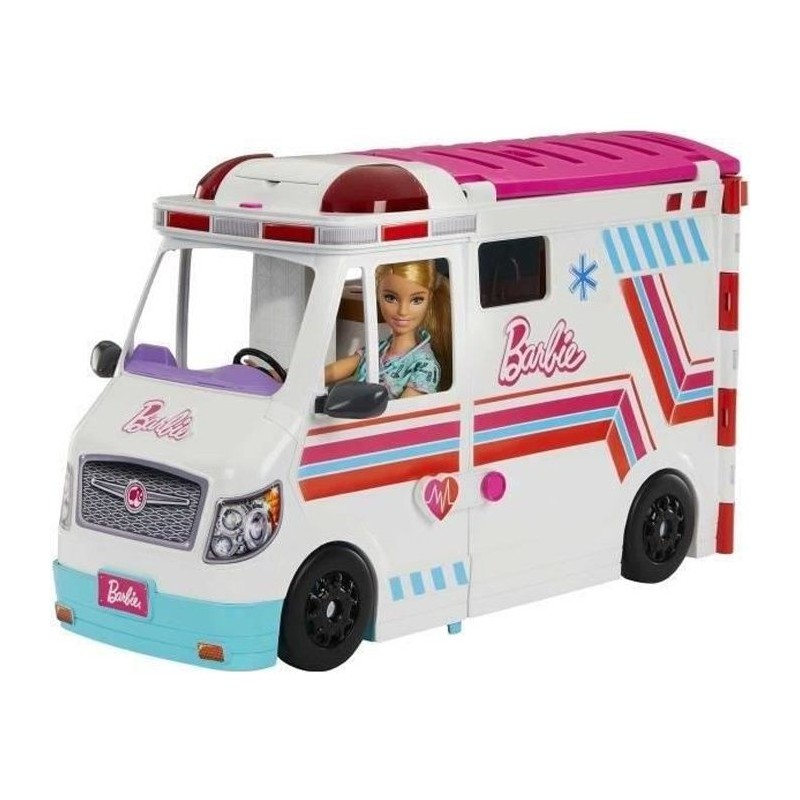 Barbie-Véhicule Médical-Coffret ambulance et clinique et accessoires