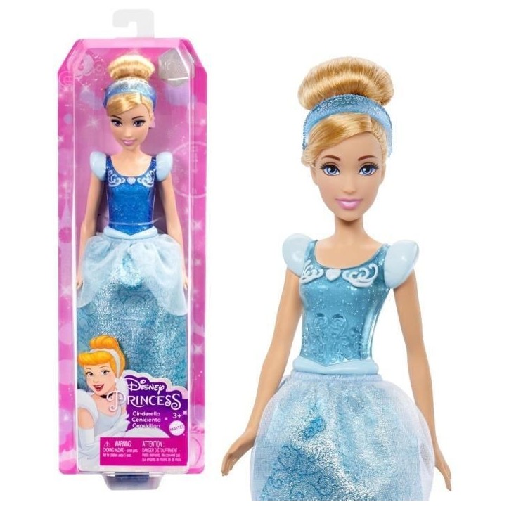Cendrillon Poupée 29 cm, Mattel Poupée Disney Princesses habillage et accessoires HLW06 Cendrillon Poupée 29 cm, Mattel Poupée Disney Princesses habillage et accessoires HLW06
