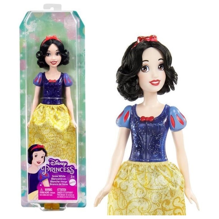 Blanche-Neige Poupée 29 cm, Mattel Poupée Disney Princesses habillage, accessoires HLW08 Blanche-Neige Poupée 29 cm, Mattel Poupée Disney Princesses habillage, accessoires HLW08