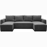 Canapé convertible panoramique PHARELL 5/6 places - Tissu velours cô