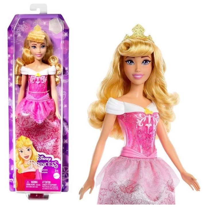 Aurore Poupée 29 cm, Mattel Poupée Disney Princesses habillage et accessoires HLW09 Aurore Poupée 29 cm, Mattel Poupée Disney Princesses habillage et accessoires HLW09