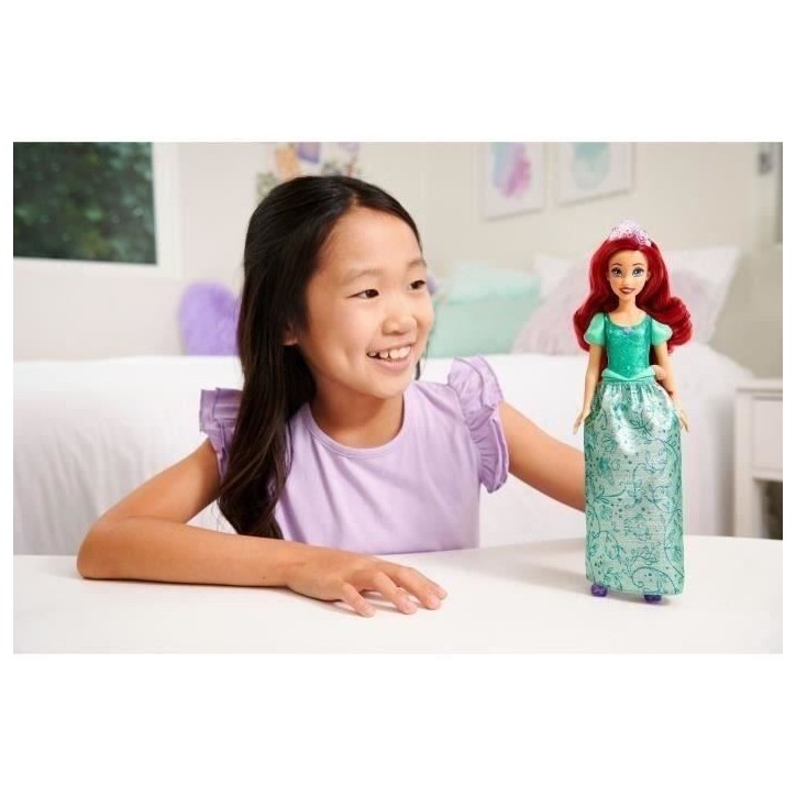 Ariel Poupée 29 cm, Mattel Poupée Disney Princesses habillage et accessoires HLW10