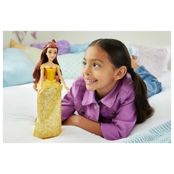 Belle Poupée 29 cm, Mattel Poupée Disney Princesses habillage et accessoires HLW11 Belle Poupée 29 cm, Mattel Poupée Disney Princesses habillage et accessoires HLW11