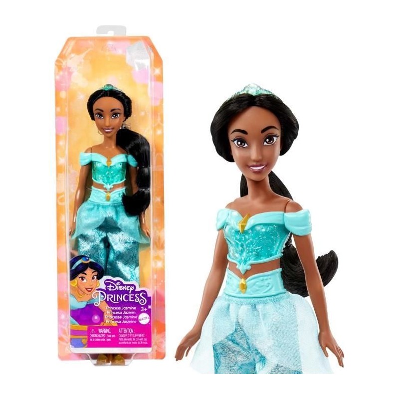 Jasmine Poupée 29 cm, Mattel Poupée Disney Princesses habillage et a Jasmine Poupée 29 cm, Mattel Poupée Disney Princesses habillage et a