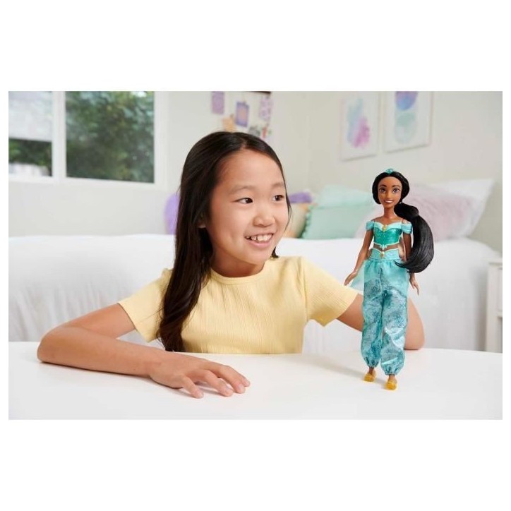 Jasmine Poupée 29 cm, Mattel Poupée Disney Princesses habillage et accessoires HLW12 Jasmine Poupée 29 cm, Mattel Poupée Disney Princesses habillage et accessoires HLW12