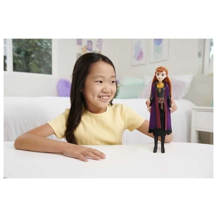 La Reine des Neiges 2-Anna-Mattel Poupée Disney avec habillage et accessoires HLW50