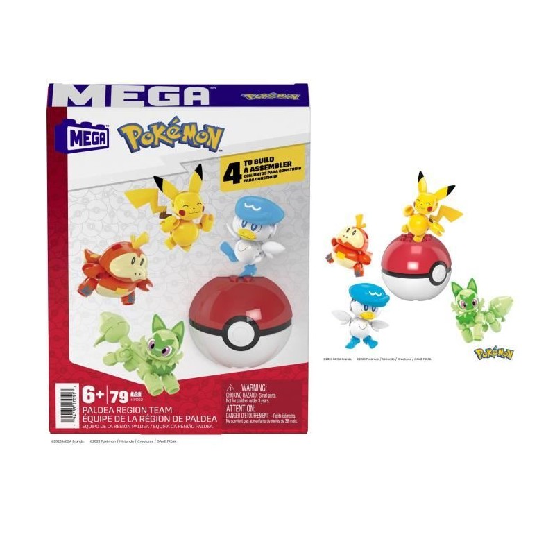 MEGA-Pokémon-Coffret construction 4 figurines et 1 Poké Ball (79 MEGA-Pokémon-Coffret construction 4 figurines et 1 Poké Ball (79