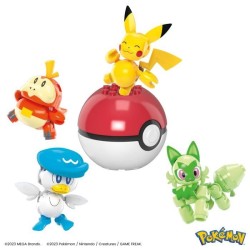 MEGA-Pokémon-Coffret construction 4 figurines et 1 Poké Ball (79 
