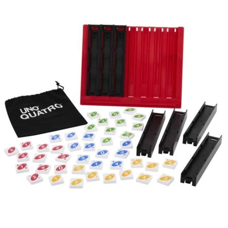 Mattel Games - UNO-Quatro-Jeu pour adulte, soirée en famille et soirée jeux HPF82