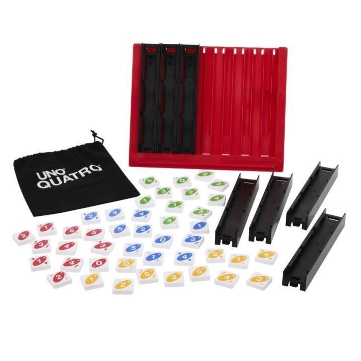 Mattel Games - UNO-Quatro-Jeu pour adulte, soirée en famille et soirée jeux HPF82 Mattel Games - UNO-Quatro-Jeu pour adulte, soirée en famille et soirée jeux HPF82