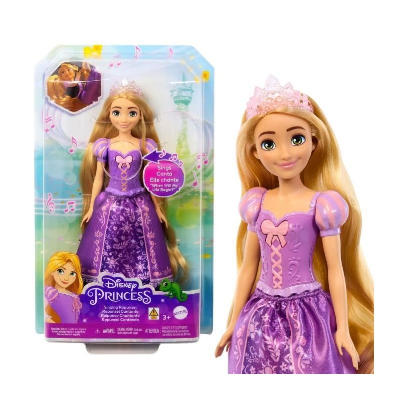 Raiponce Mattel Poupée Disney Princesses - Poupée Chantante HPH55 Raiponce Mattel Poupée Disney Princesses - Poupée Chantante HPH55