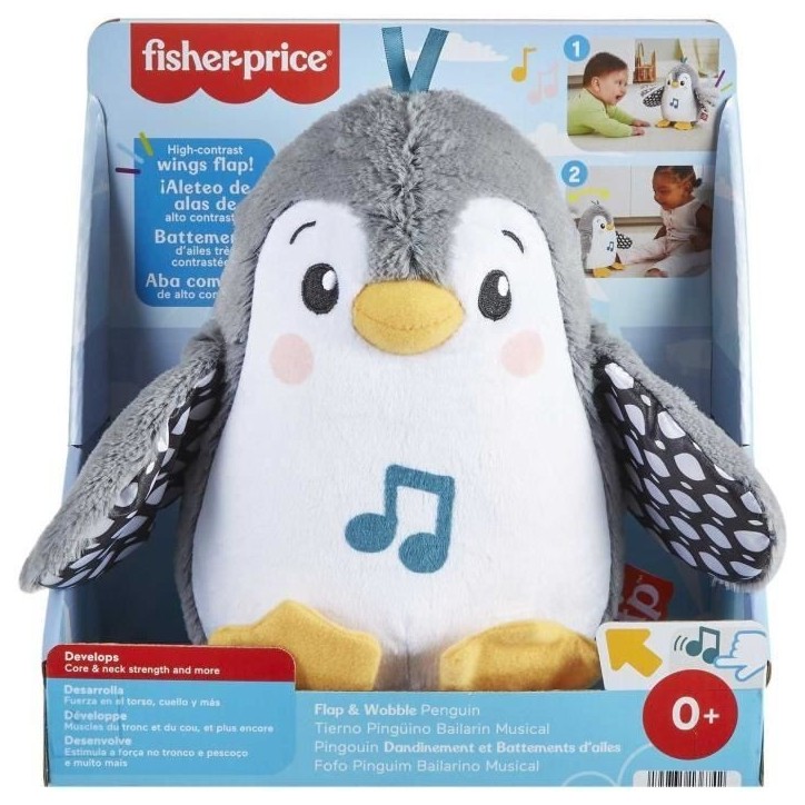 Fisher-Price-Mon Pingouin d'Éveil-Peluche Musicale HNC10 Fisher-Price-Mon Pingouin d'Éveil-Peluche Musicale HNC10