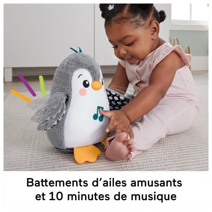Fisher-Price-Mon Pingouin d'Éveil-Peluche Musicale HNC10 Fisher-Price-Mon Pingouin d'Éveil-Peluche Musicale HNC10
