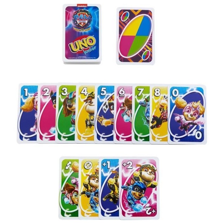 Mattel Games - Uno Junior-Pat' Patrouille : La Super Patrouille-Jeu de cartes HPY62