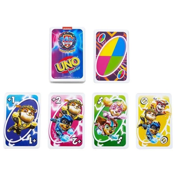 Mattel Games - Uno Junior-Pat' Patrouille : La Super Patrouille-Jeu de cartes HPY62