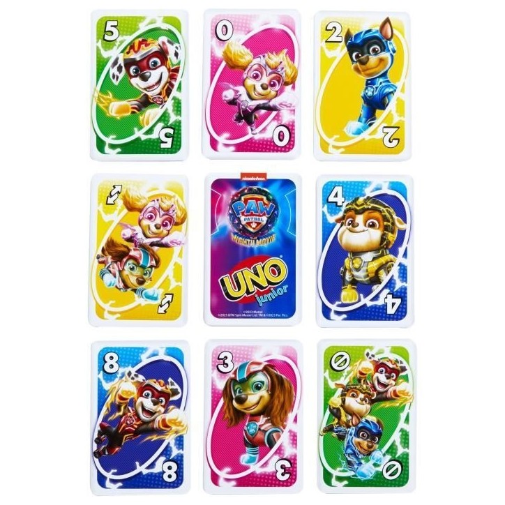 Mattel Games - Uno Junior-Pat' Patrouille : La Super Patrouille-Jeu de cartes HPY62
