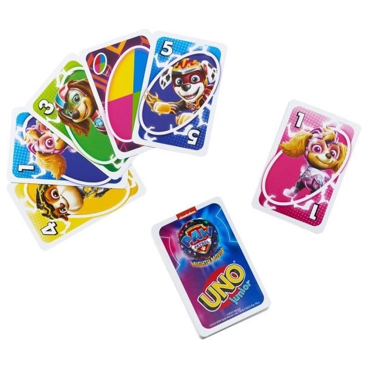 Mattel Games - Uno Junior-Pat' Patrouille : La Super Patrouille-Jeu de cartes HPY62