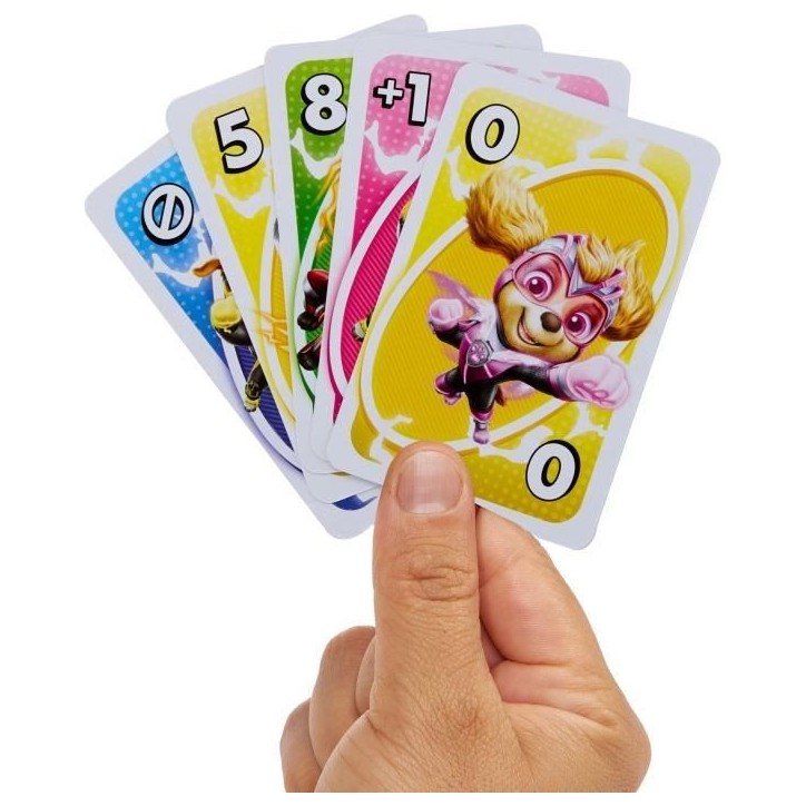 Mattel Games - Uno Junior-Pat' Patrouille : La Super Patrouille-Jeu de cartes HPY62