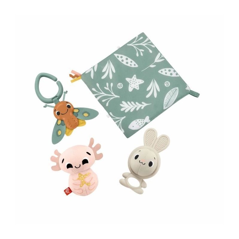 Fisher-Price-Les Sens en éveil - Coffret 4 jouets sensoriels pour b Fisher-Price-Les Sens en éveil - Coffret 4 jouets sensoriels pour b