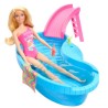 Barbie-Poupée et accessoires-Coffret poupée blonde avec piscine de r
