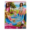 Barbie-Poupée et accessoires-Coffret poupée blonde avec piscine de r