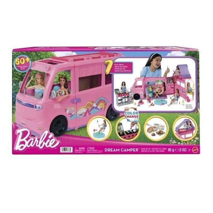 Barbie - Coffret Camping-Car de Reve avec plus de 60 accessoires - Barbie - HRJ78 Barbie - Coffret Camping-Car de Reve avec plus de 60 accessoires - Barbie - HRJ78