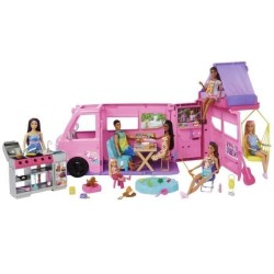 Barbie - Coffret Camping-Car de Reve avec plus de 60 accessoires - Ba