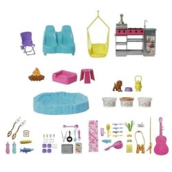 Barbie - Coffret Camping-Car de Reve avec plus de 60 accessoires - Ba