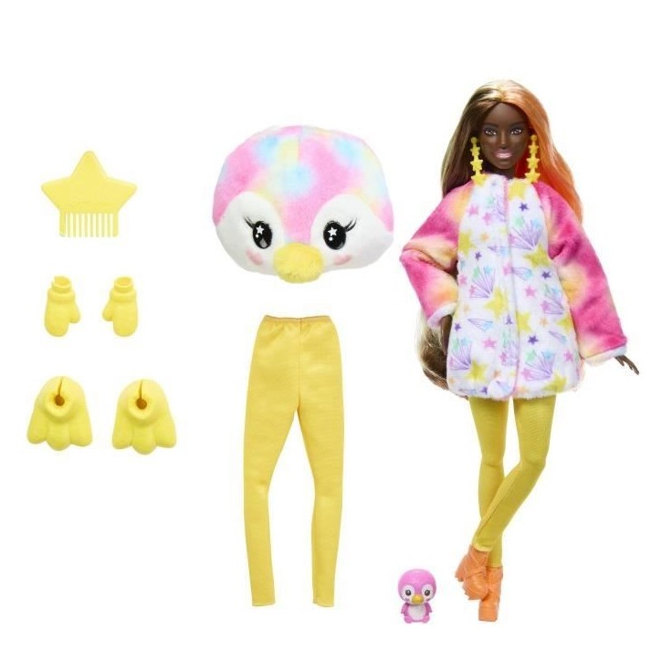Barbie-Barbie Cutie Reveal-Poupée manchot Reve Coloré et 10 surprises HRK40 Barbie-Barbie Cutie Reveal-Poupée manchot Reve Coloré et 10 surprises HRK40