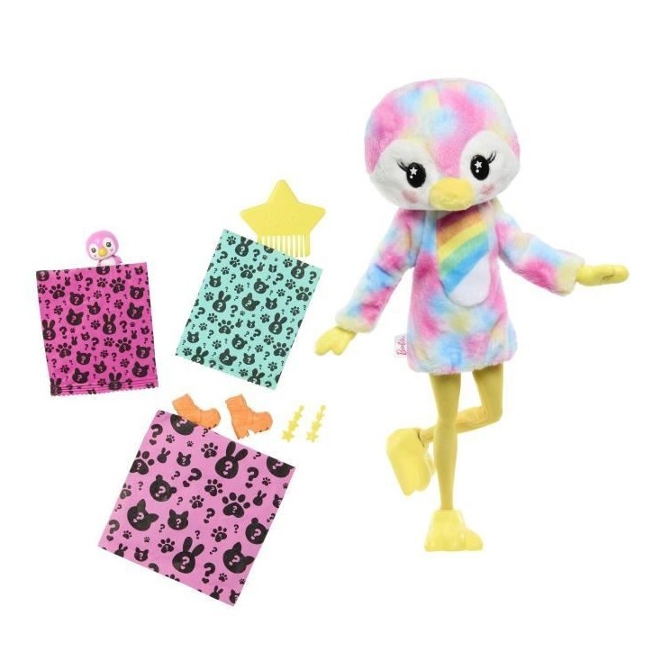Barbie-Barbie Cutie Reveal-Poupée manchot Reve Coloré et 10 surprises HRK40 Barbie-Barbie Cutie Reveal-Poupée manchot Reve Coloré et 10 surprises HRK40