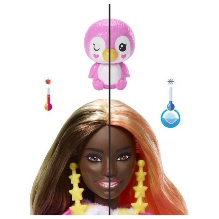 Barbie-Barbie Cutie Reveal-Poupée manchot Reve Coloré et 10 surprises HRK40 Barbie-Barbie Cutie Reveal-Poupée manchot Reve Coloré et 10 surprises HRK40