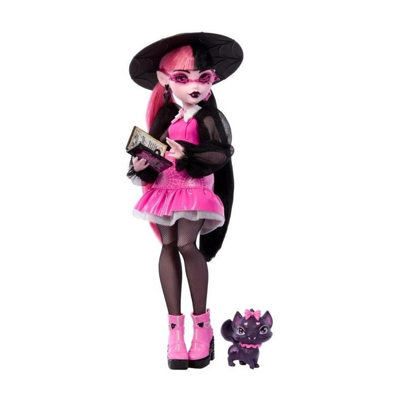 Monster High-Draculaura-Poupée avec animal de compagnie et accessoir Monster High-Draculaura-Poupée avec animal de compagnie et accessoir