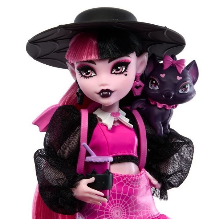 Monster High-Draculaura-Poupée avec animal de compagnie et accessoires HRP64 Monster High-Draculaura-Poupée avec animal de compagnie et accessoires HRP64