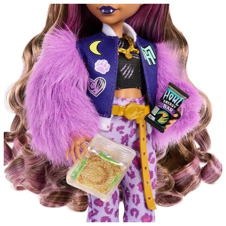 Monster High-Clawdeen Wolf-Poupée avec chien Crescent et accessoires HRP65 Monster High-Clawdeen Wolf-Poupée avec chien Crescent et accessoires HRP65