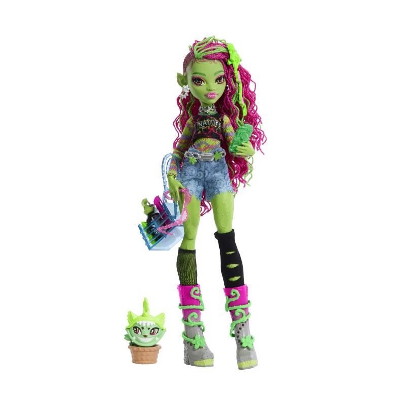Monster High-Venus McFlytrap-Poupée avec Chewlian et accessoires HRP8 Monster High-Venus McFlytrap-Poupée avec Chewlian et accessoires HRP8