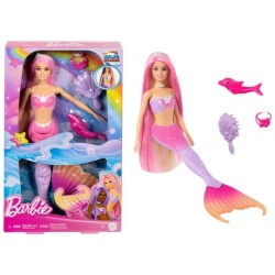 Barbie-Sirene « Malibu »-Poupée avec changement de couleur HRP97