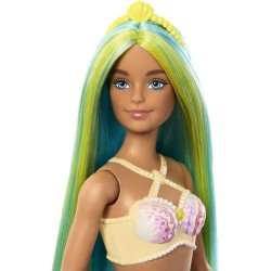 Barbie-Poupées Sirenes avec cheveux et nageoire colorés et serre-tet