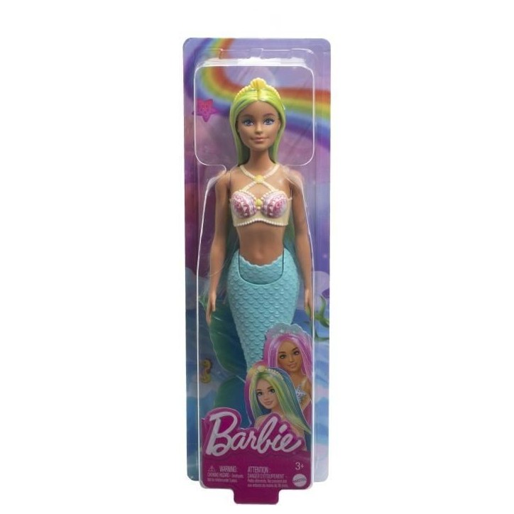Barbie-Poupées Sirenes avec cheveux et nageoire colorés et serre-tete HRR03 Barbie-Poupées Sirenes avec cheveux et nageoire colorés et serre-tete HRR03