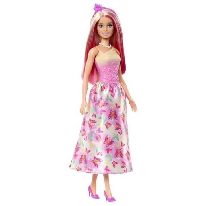 Barbie-Poupées Sirenes avec cheveux et nageoire colorés et serre-tete HRR08 Barbie-Poupées Sirenes avec cheveux et nageoire colorés et serre-tete HRR08