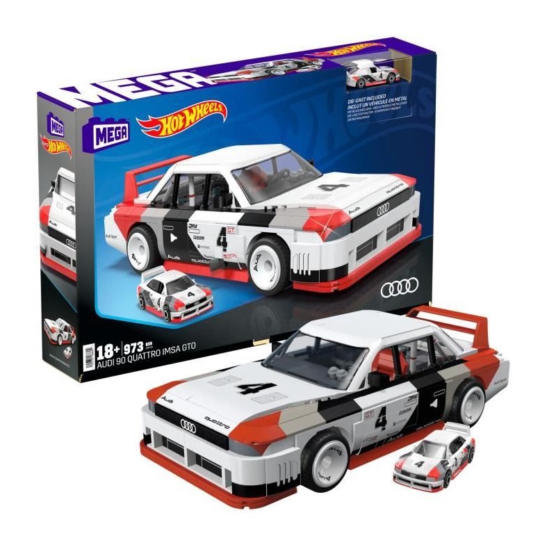 MEGA-Hot Wheels-Audi 90 Quattro IMSA GTO, 973 pieces a construire HR MEGA-Hot Wheels-Audi 90 Quattro IMSA GTO, 973 pieces a construire HR