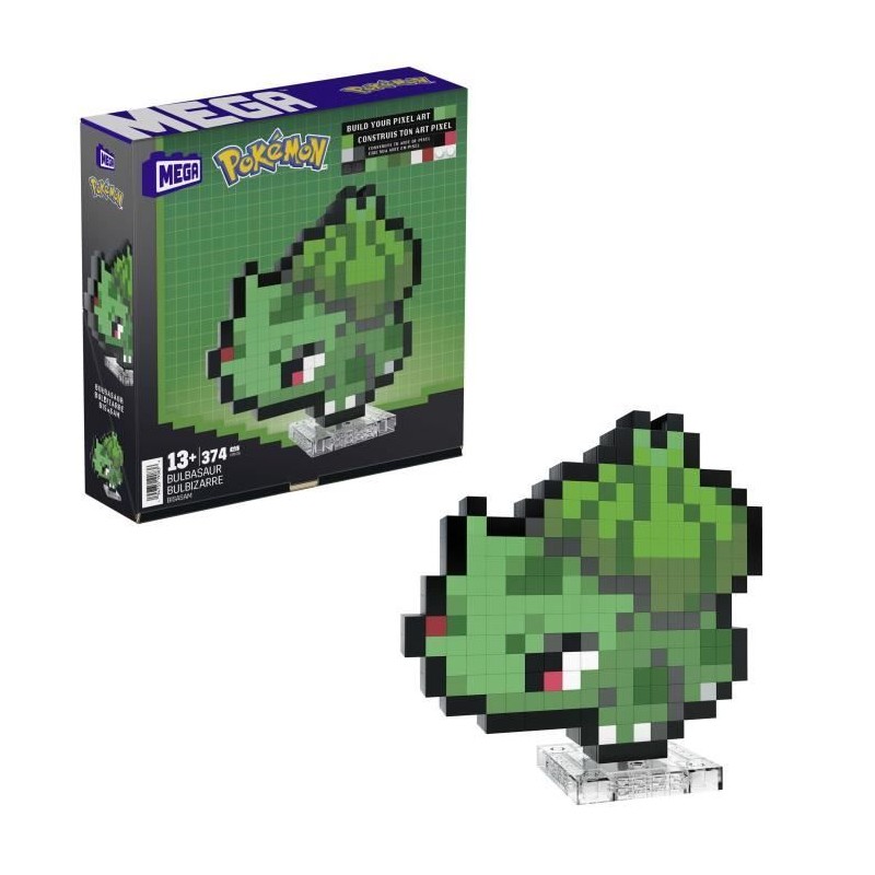 MEGA-Pokémon-Bulbizarre-Coffret de construction rétro 374 pieces - MEGA-Pokémon-Bulbizarre-Coffret de construction rétro 374 pieces -