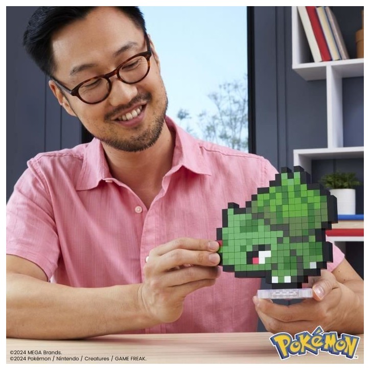 MEGA-Pokémon-Bulbizarre-Coffret de construction rétro 374 pieces - MEGA Pokémon - HTH75 MEGA-Pokémon-Bulbizarre-Coffret de construction rétro 374 pieces - MEGA Pokémon - HTH75