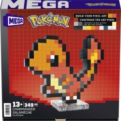 MEGA-Pok?mon-Salam?che-Coffret de construction r?tro 349 pi?ces - MEG