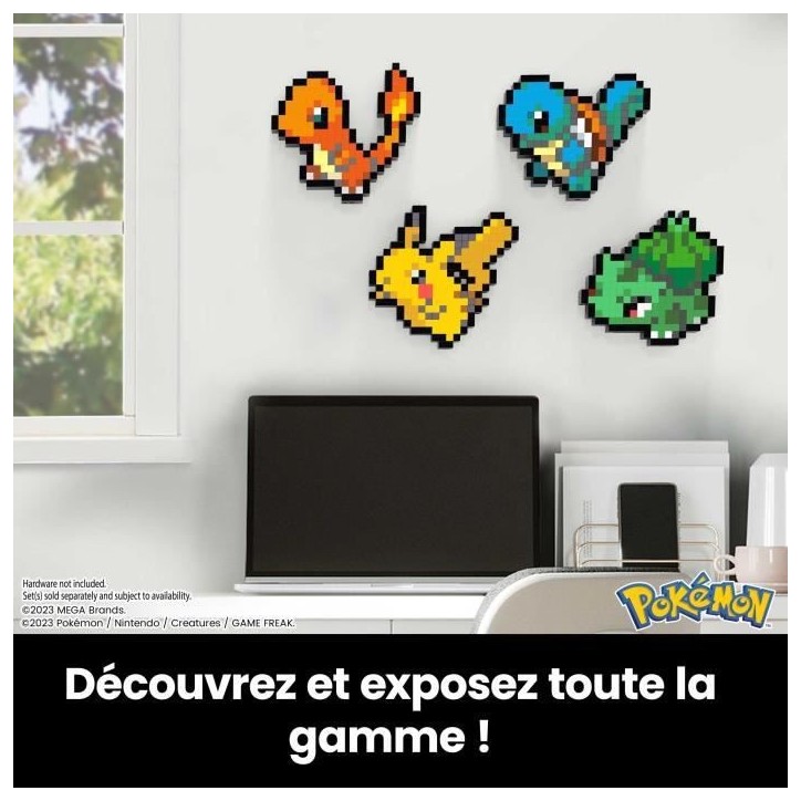MEGA-Pok?mon-Salam?che-Coffret de construction r?tro 349 pi?ces - MEGA Pok?mon - HTH76
